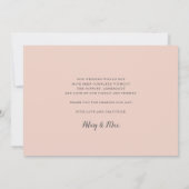 Cursief | Weddenschap Foto flat - Hartelijk dank Bedankkaart (Achterkant)