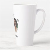 Cursieve 30e verjaardagsfoto latte mok (Rechts)