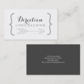 Cursieve benaming Creative Life Coaching Visitekaartje (Voorkant / Achterkant)