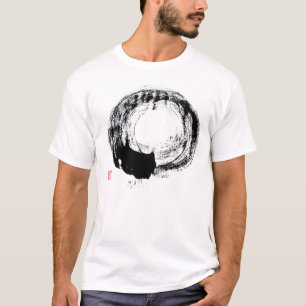 Cursieve cirkel t-shirt
