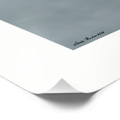 Cursieve duif afdrukken foto afdruk (Hoek)