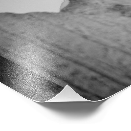 Cursieve duif foto afdruk (Hoek)