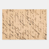 Cursieve Grunge Rustic Decoupage Inpakpapier Vel (Voorkant 3)