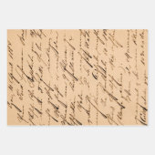 Cursieve Grunge Rustic Decoupage Inpakpapier Vel (Voorkant)