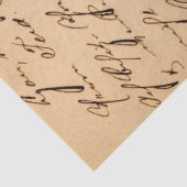  Cursieve Grunge Rustic Decoupage Tissuepapier (Detail)