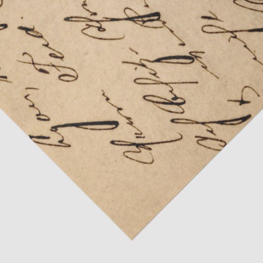  Cursieve Grunge Rustic Decoupage Tissuepapier (Detail)