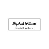 Cursieve handtekening en Sjabloon gedrukte naam Zelfinktende Stempel (Design)