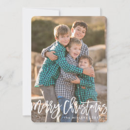Cursieve kerst van Merry Feestdagenkaart