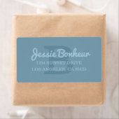 Cursieve naam | Monogrammed Return Address Etiket (Insitu)