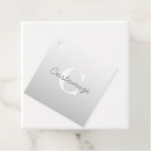 Cursieve naam of andere tekst met monogram | gradi bedankjes labels (In situ)