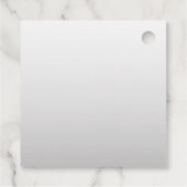 Cursieve naam of andere tekst met monogram | gradi bedankjes labels (Achterkant)