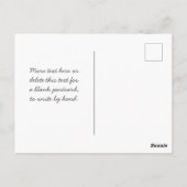 Cursieve naam of andere tekst met monogram | gradi briefkaart (Achterkant)