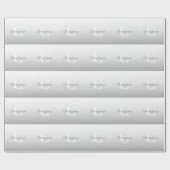 Cursieve naam of andere tekst met monogram | gradi cadeaupapier (Vlak)