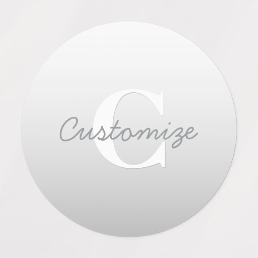 Cursieve naam of andere tekst met monogram | gradi labels (Design 2)