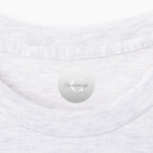 Cursieve naam of andere tekst met monogram | gradi labels (Aangebracht)