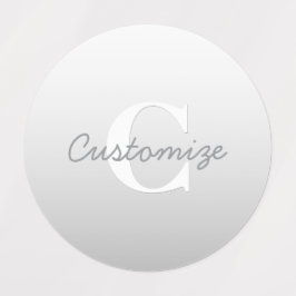 Cursieve naam of andere tekst met monogram | gradi labels