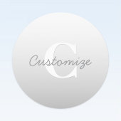 Cursieve naam of andere tekst met monogram | gradi labels