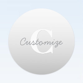 Cursieve naam of andere tekst met monogram | gradi labels