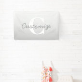 Cursieve naam of andere tekst met monogram | Gradi Spandoek (Insitu)