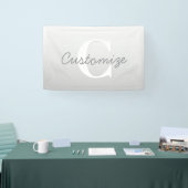 Cursieve naam of andere tekst met monogram | Gradi Spandoek (Beurs)