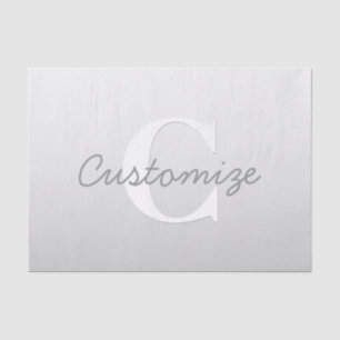 Cursieve naam of andere tekst met monogram   gradi tissuepapier