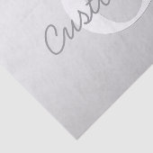 Cursieve naam of andere tekst met monogram | gradi tissuepapier (Detail)