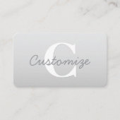 Cursieve naam of andere tekst met monogram | gradi visitekaartje (Voorkant)