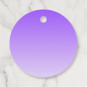 Cursieve scriptnaam en bewerkbare lichte Paarse om Bedankjes Labels (Achterkant)