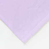 Cursieve scriptnaam en bewerkbare lichte Paarse om Fleece Deken (Hoek)