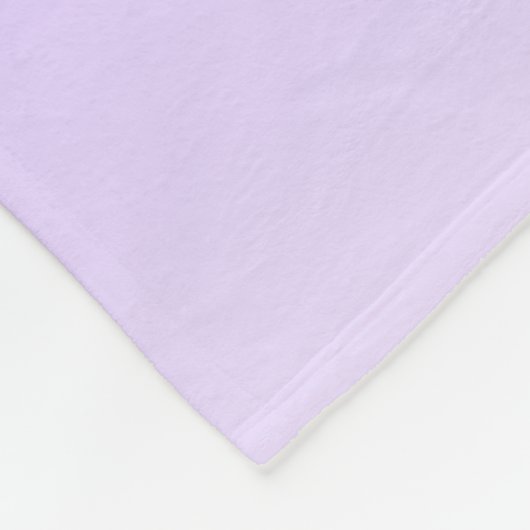 Cursieve scriptnaam en bewerkbare lichte Paarse om Fleece Deken (Hoek)