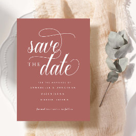 Cursieve scripttypografie save the date