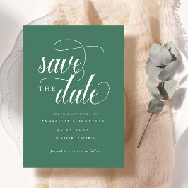 Cursieve scripttypografie save the date