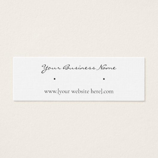 Cursieve Skinny Stud die Visitekaartjes verdient (Voorkant)