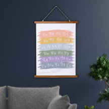 Cursieve Spaanse alfabet esthetische penseelstreke