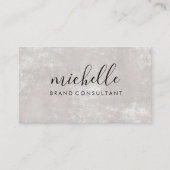 Cursieve tekst | Eenvoudige textuur Visitekaartje (Voorkant)