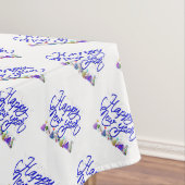 Cursieve tekst met Party Petten Happy New Year Tafelkleed (Voorbeeld)