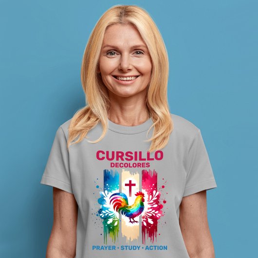 Cursillo DeColores Haan- en kruispenseelstreken T-shirt