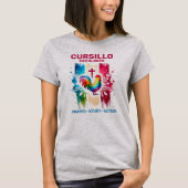 Cursillo DeColores Haan- en kruispenseelstreken T-shirt (Voorkant)