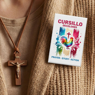 Cursillo DeColores Haan & Kruis Kwaststreken Button