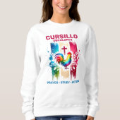Cursillo DeColores Haan & Kruis Kwaststreken Trui (Voorkant)