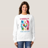 Cursillo DeColores Haan & Kruis Kwaststreken Trui (Voorkant volledig)