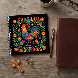 Cursillo DeColores Spaanse volkskunst haan Notitieboek