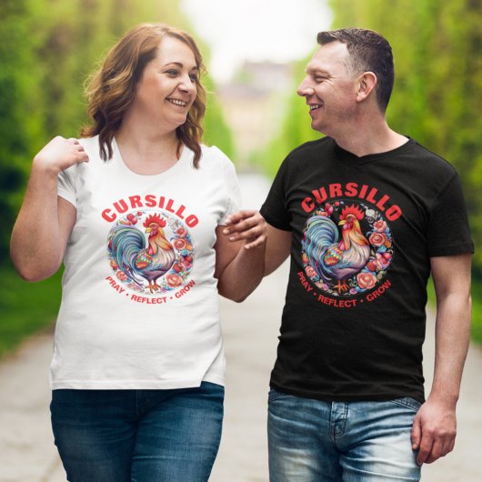 Cursillo Haan met Rozen Bidden Reflect Grow T-shirt