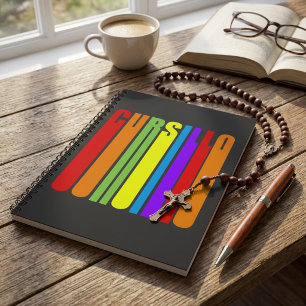 Cursillo Kleurrijke Verlengde Tekst Christelijk Ge Notitieboek