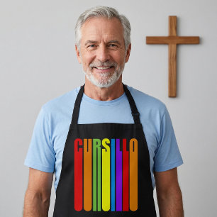 Cursillo Kleurrijke Verlengde Tekst Christelijk Ge Schort