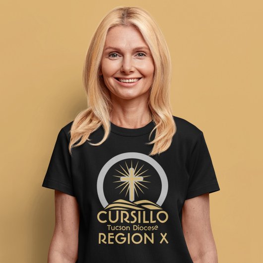Cursillo Radiant Cross op Hill bisdom en regio T-shirt