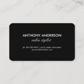 Cursive Glamour Stylist Lettertype | Expressief Visitekaartje (Achterkant)