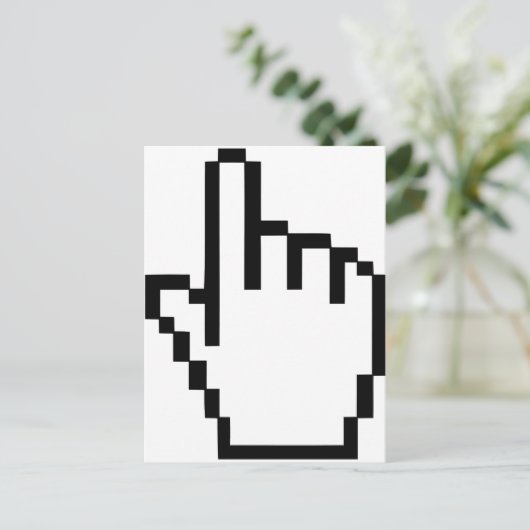 Cursor Klik op Handje Briefkaart (Staand voorkant)