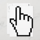 Cursor Klik op Handje Briefkaart (Voorkant / Achterkant)
