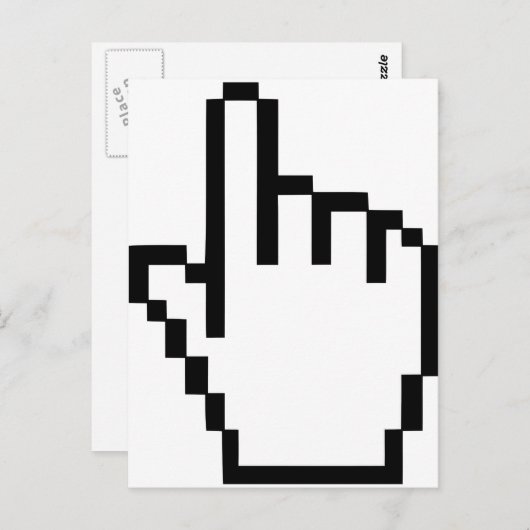 Cursor Klik op Handje Briefkaart (Voorkant / Achterkant)